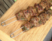 Load image into Gallery viewer, Double Prong Kebab Skewer Set of 4, 15&quot; Long, Rome CLOSEOUT Rome Industries, Inc.