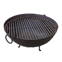 Load image into Gallery viewer, 23.5" Dia. Hand Riveted Steel Fire Pit With Grill Grate and Stand Nomadic Grill + Home view 1
