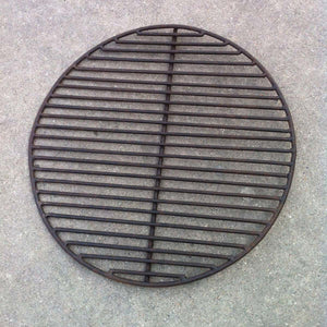 23.5" Dia. Hand Riveted Steel Fire Pit view of grill grate