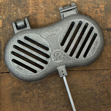 Load image into Gallery viewer, Cast Iron Double Burger Griller cooking head close up wood background