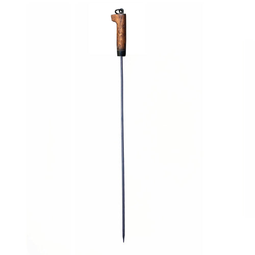 Log poker tool with steel shaft and wood handle
