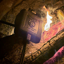 Load image into Gallery viewer, Rome Square Pie Iron close up in campfire
