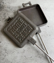 Load image into Gallery viewer, Rome Cast Iron XL Square Pie Iron cooking head unhinged gray background