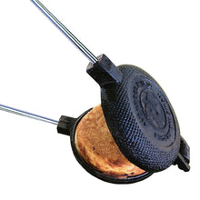 Load image into Gallery viewer, Rome Round Pie Iron with cooked sandwich open view white background