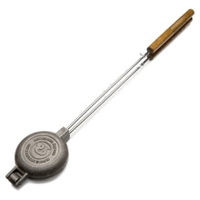 Load image into Gallery viewer, Round Pudgie Pie Iron angle full view white background