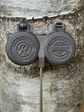 Load image into Gallery viewer, Double round pie iron against tree