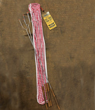 Load image into Gallery viewer, Set of 4 Hot Dog &amp; Marshmallow Forks With Gingham Carry Bag