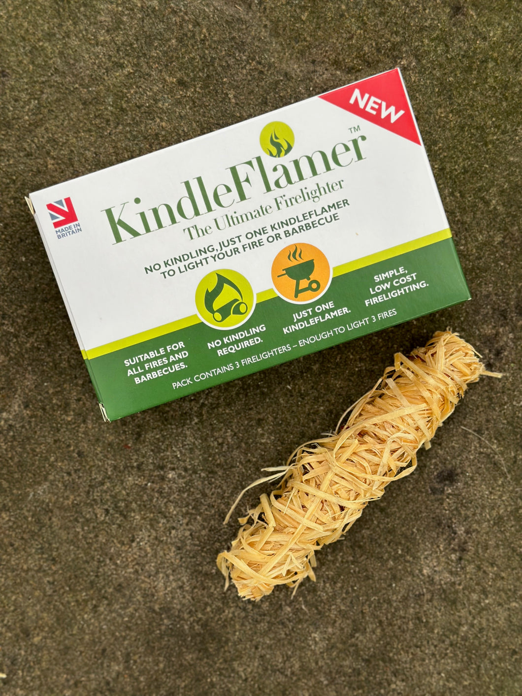 Starter Pack Natural Firestarters for Campfires, Firepit and BBQ Use, Made in UK