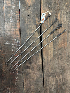 Stainless Steel Kebab Skewers With Forged Handles, Set of 4, By Rome #2028 CLEAERANCE CLOSEOUT
