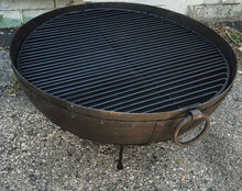 Load image into Gallery viewer, Large 30.5&quot; Dia. Hand Riveted Steel Firebowl Fire Pit From India w/Grill Grate &amp; Stand Nomadic Grill + Home