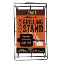 Load image into Gallery viewer, Pie Iron Campfire Stand - Original By Rome product with packaging view