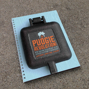 Pudgie Revolution, Pie Iron Cookin' For Food-Lovin' Campers - Written by Liv Svanoe, Carrie Simon, Jared Pierce Rome full product angle view
