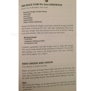 Creative Pie Iron Cooking - Compiled By Richard O'Russa Rome recipe view 2