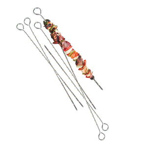 Pack of 6 Kebab Skewers, 17 1/2" long By Rome #2029 CLOSEOUT Rome Industries, Inc.