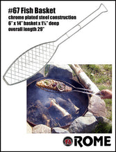 Load image into Gallery viewer, Fish Grilling Basket By Rome #67 CLOSEOUT Rome Industries, Inc.