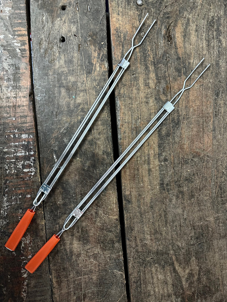 Extendable Marshmallow Hot Dog Forks Set of 2