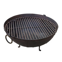 Load image into Gallery viewer, 23.5&quot; Dia. Hand Riveted Steel Fire Pit With Grill Grate and Stand Nomadic Grill + Home view 1